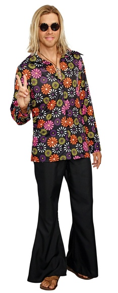70s Groovy Mens Top Costume - Picture 1 of 6